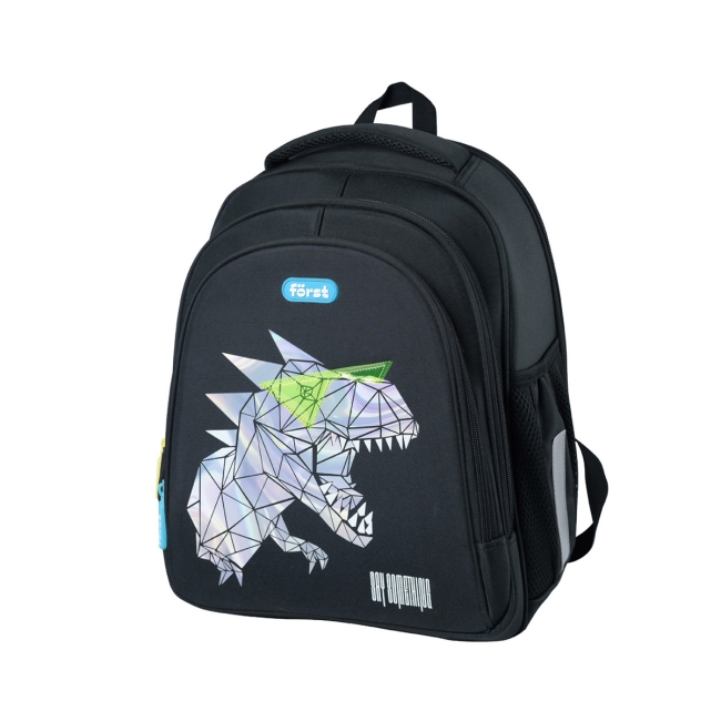 Ранец Forst F-BASE "Cool dino" 36*29*17см, 3 отделения, 2 кармана, анатомическая спинка