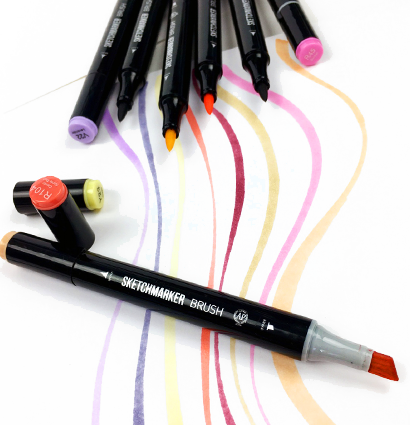 Набор маркеров Sketchmarker Brush / Скетчмаркер Браш "Для начинающих - Step 2" 24 цвета в сумке купить в магазине маркеров для рисования ArtCraft.Space с доставкой по РФ и СНГ