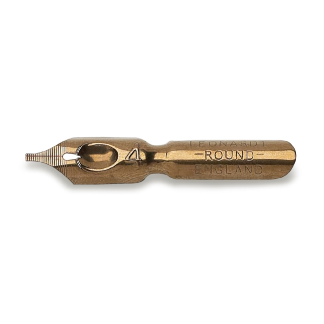 Перо Manuscript Round Hand №4 Бронзовое 0,95мм 24шт картон