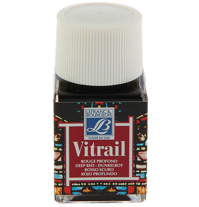 Краска по стеклу VITRAIL банка 50мл №466 Насыщенный красный,