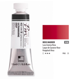 Краска акварельная SH PWC туба 15мл №508 (D) розовый марена,