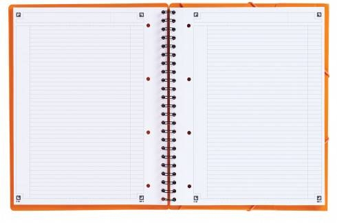 Бизнес-тетрадь OXFORD International MeetingBook A4+ 80л линейка папка с 3 клапанами спираль пластико,