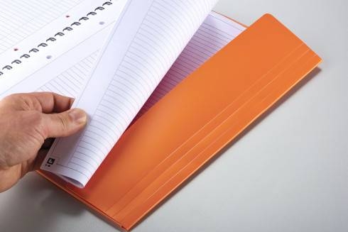 Бизнес-тетрадь OXFORD International MeetingBook A4+ 80л линейка папка с 3 клапанами спираль пластико,