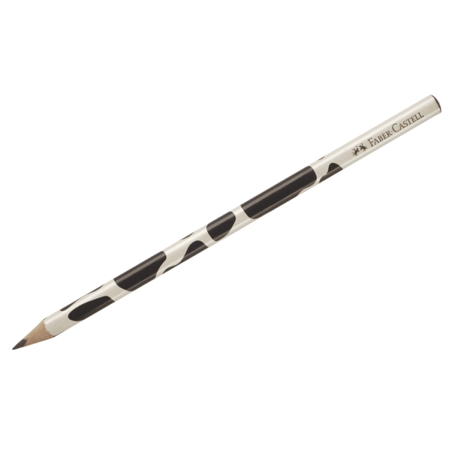 Карандаш ч/г Faber-Castell "Triangular Cow" B, трехгран., заточен.