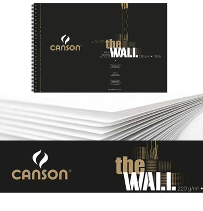 Двусторонняя бумага для маркеров Canson The Wall А4+ / 30 листов / 220 гм купить в магазине скетчбуков и товаров для рисования ArtCraft.Space