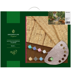 Набор для раскрашивания по номерам (по дереву) Greenwich Line "Утро в лесу", 40*50см