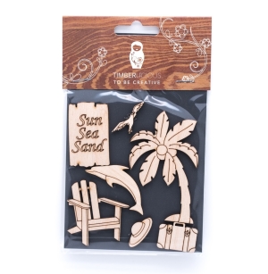 Набор заготовок для декорирования Summer6 фанера 10х14см,