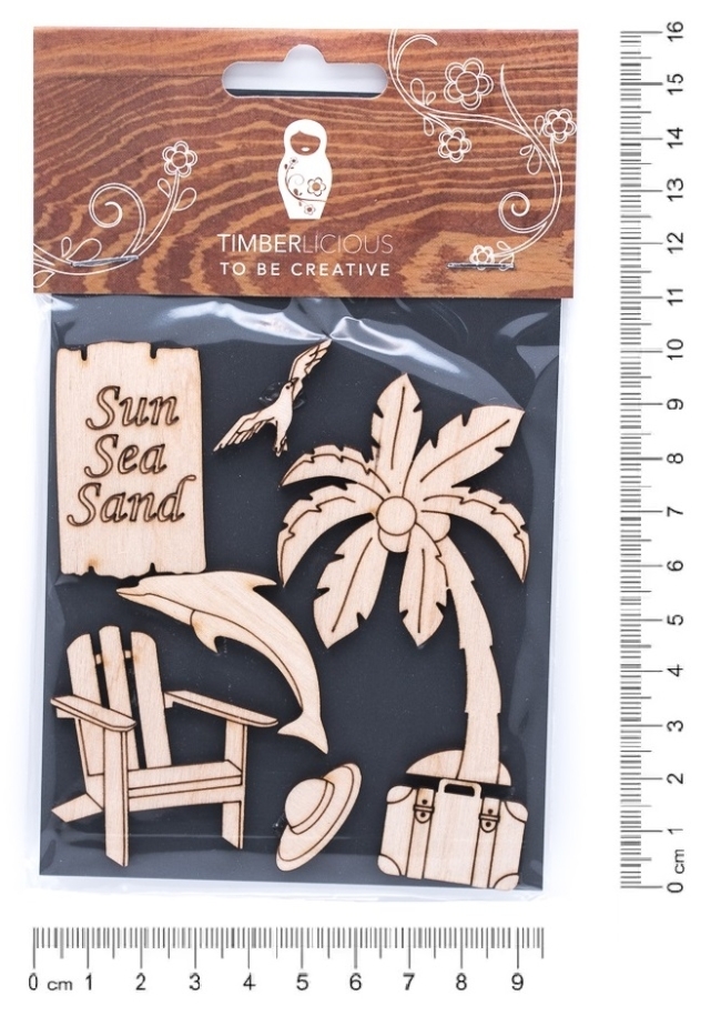 Набор заготовок для декорирования Summer6 фанера 10х14см,