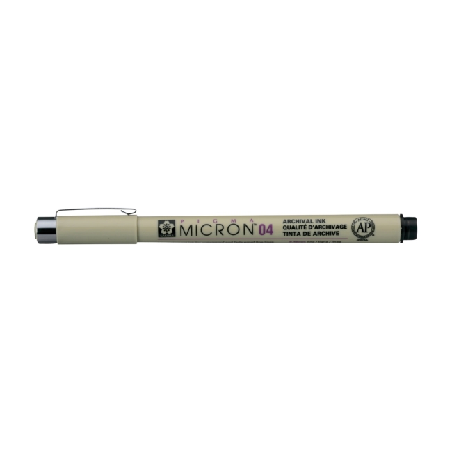 Ручка капиллярная Pigma Micron 0.4мм Черный