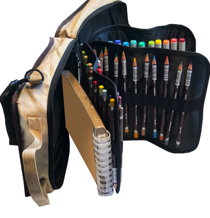 Derwent Carry All Bag сумка для 132 карандашей и аксессуаров бежевая купить в художественном магазине ArtCraft.Space с доставкой по РФ и СНГ