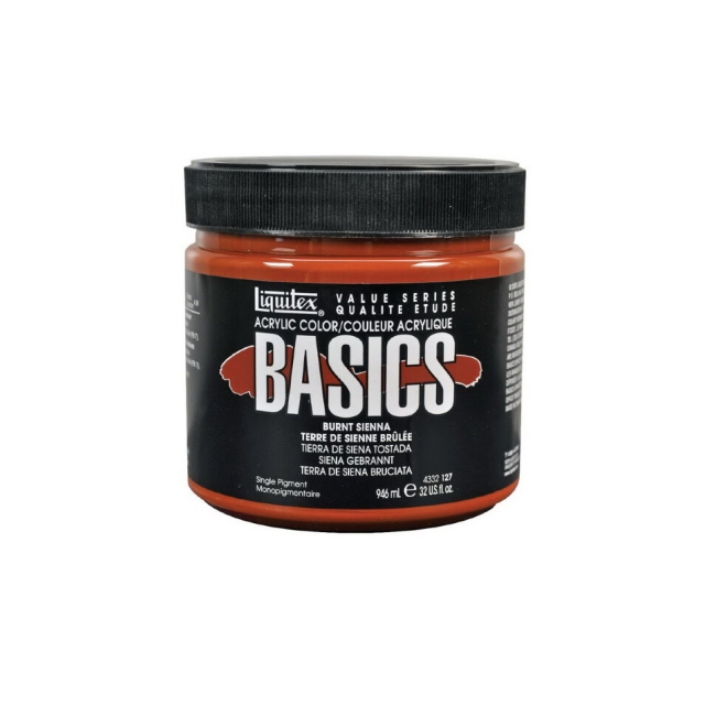 Краска акриловая LIQUITEX Basics №127 сиена жженая 946 мл купить в художественном магазине ArtCraft.Space с доставкой по всему миру