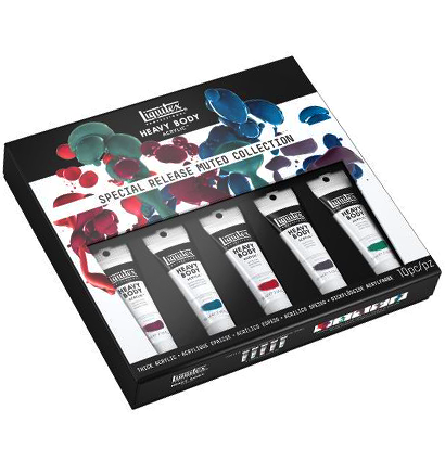 Набор акриловых красок Liquitex Acrylic Classic Heavy Body Muted 5 цветов в тубах 59 мл, приглушенные купить в художественном магазине ArtCraft.Space с доставкой по РФ и СНГ