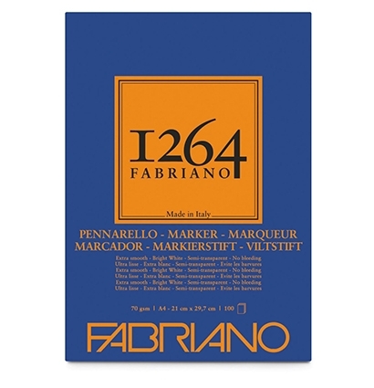 Альбом для графики 1264 MARKER 70г/м.кв 29,7х42 100л склейка по короткой стороне