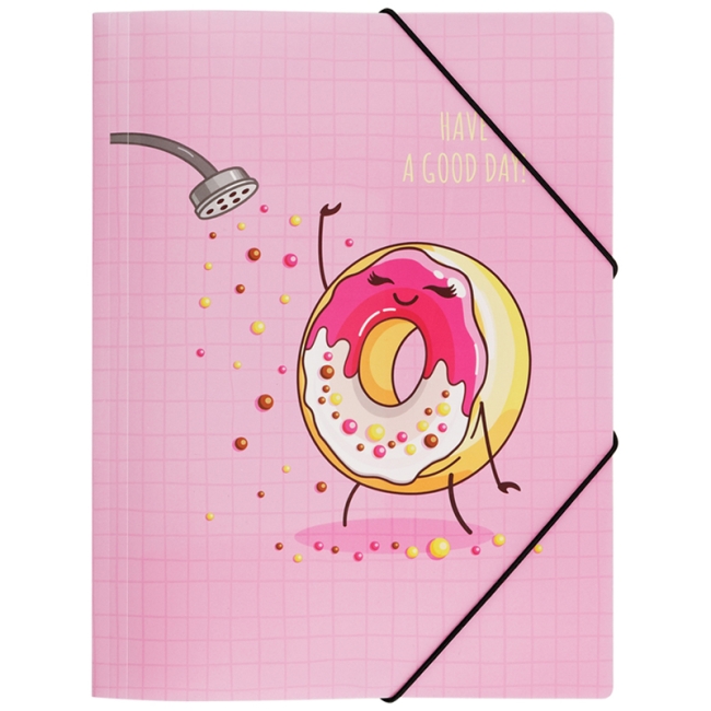 Папка на резинке MESHU "Donuts life" А4, 500мкм