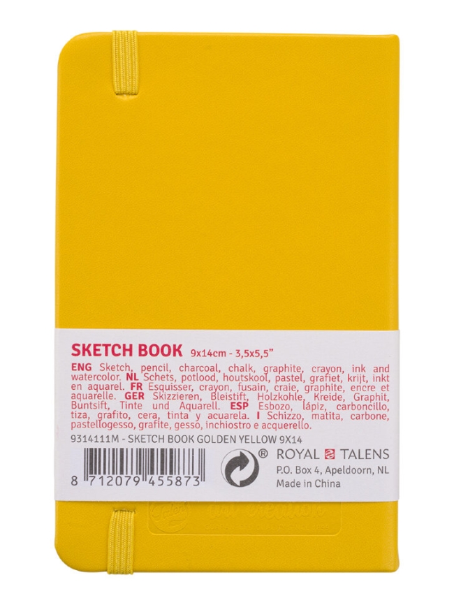 Скетчбук Art Creation Sketchbook Royal Talens жёлтый А6 / 80 листов / 140 гм купить в художественном магазине ArtCraft.Space с доставкой по всему миру