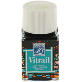 Краска по стеклу VITRAIL банка 50мл №50 Турецкий голубой,