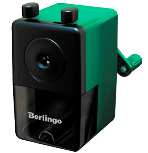 Точилка механическая Berlingo, цвета в асс., пласт. корпус, инд. упак.