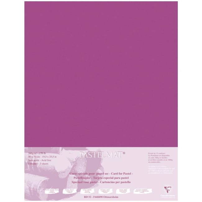 Бархатная бумага для пастели Pastelmat ClaireFontaine винная склейка 50х70 см / 5 листов / 360 гм купить в художественном магазине ArtCraft.Space с доставкой