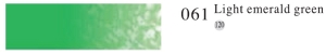 Пастель профессиональная сухая полутвёрдая квадратная цвет № 061 светлый изумрудно-зеленый
