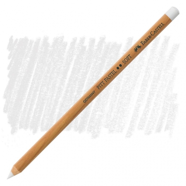 Пастельный карандаш Faber-Castell "Pitt Pastel" белый, средний