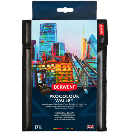 Набор цветных карандашей Derwent Procolour из 16 предметов в пенале + ластик, точилка, скетчбук А5 купить в магазине товаров для художников ArtCraft.Space с доставкой по РФ и СНГ