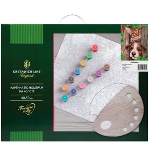 Картина по номерам Greenwich Line "Два друга", 40*50см, с акриловыми красками, холст