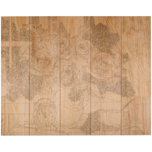 Картина по номерам на дереве "Цветы в Париже" Greenwich Line А2 купить в магазине для художников ArtCraft.Space