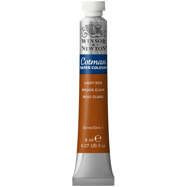Акварель Winsor&Newton "Cotman", 8мл, туба, светло-красный