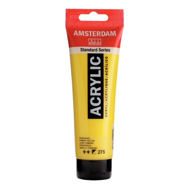 Краска акриловая Amsterdam туба 120мл №275 Жёлтый основной