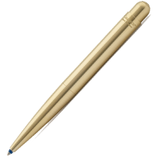 Ручка шариковая KAWECO LILIPUT Brass 1.0мм цвет корпуса латунный,