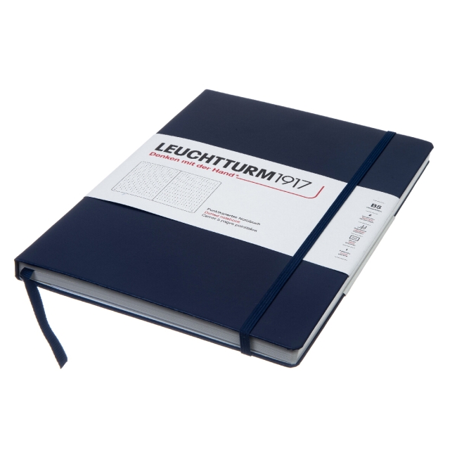 Блокнот Leuchtturm1917 Composition B5 (17.8x25.4см), 80г/м2 - 109л.в точку твердая обложка, цвет: Синий Неви