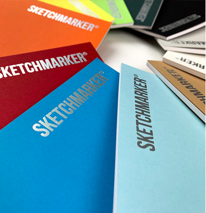 Скетчбук Sketchmarker Marker & Graphic Line универсальный небесно-голубой с мягкой обложкой 17х25 см / 16 листов / 180 гм купить в магазине ArtCraft.Space