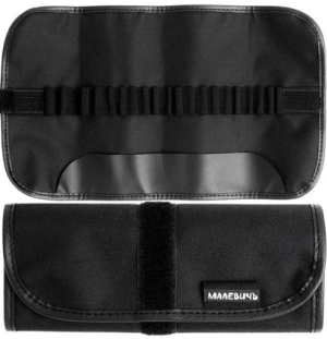 Скрутка для карандашей и ручек Малевичъ, 36х21 см, черная