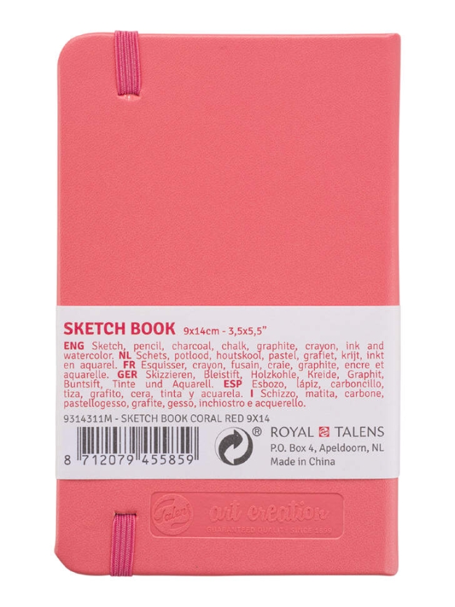 Скетчбук розовый для зарисовок Art Creation Sketchbook Royal Talens с резинкой А6 / 80 листов / 140 гм купить в художественном магазине ArtCraft.Space с доставкой по РФ и СНГ