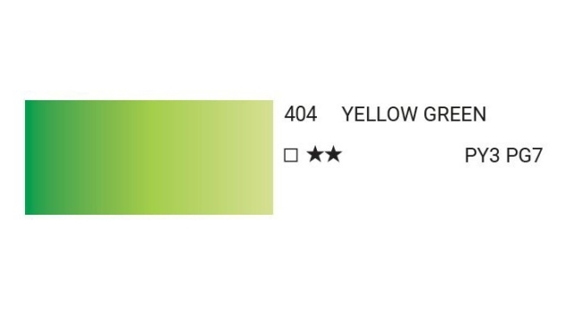 Краска акварельная SH WATER COLOR PRO туба 12мл №404 желто-зеленый  6шт/упак,