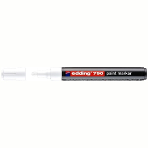 Маркер-краска Edding "790" белый, 2-3мм, пластиковый корпус