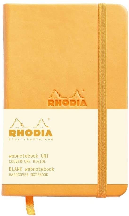 Скетчбук оранжевый Rhodia Webnotebook твердая обложка А4 / 96 листов / 90 гм купить в художественном магазине ArtCraft.Space