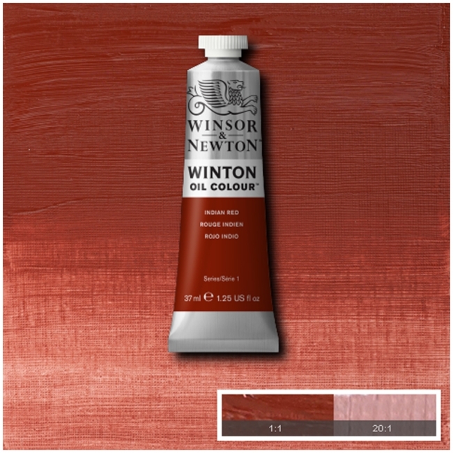 Масляные краски Winton, 37мл, красный Индийский