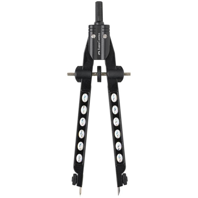 Циркуль Faber-Castell Factory черно-белый с грифелями в футляре купить в магазине ArtCraft.Space Циркуль Faber-Castell Factory черно-белый с грифелями в футляре купить в магазине ArtCraft.Space