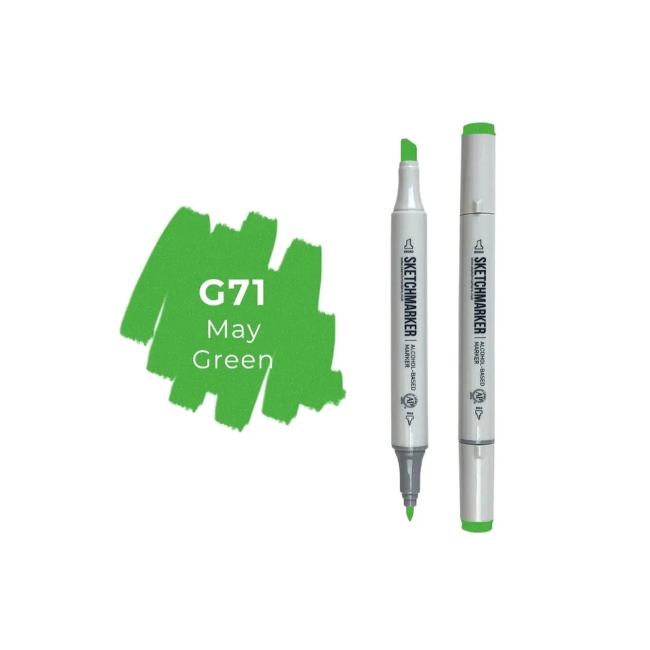 Маркер SKETCHMARKER двухсторонний на спирт.основе цв.G71 Майский зеленый