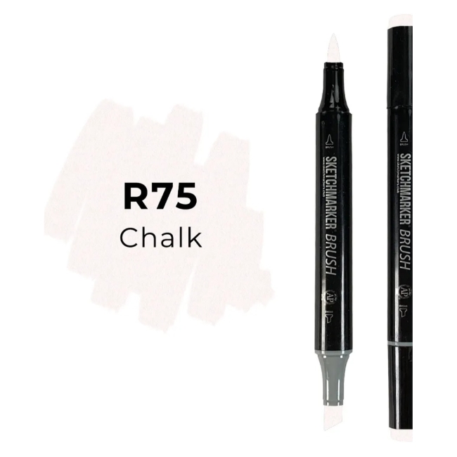 Маркер SKETCHMARKER Brush двухсторонний на спирт.основе цв.R75 Мел