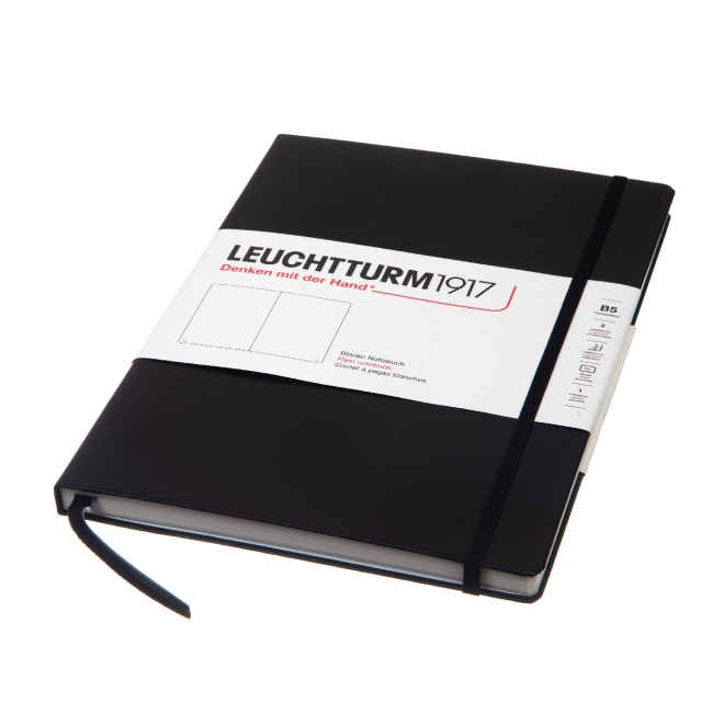 Блокнот Leuchtturm1917 Composition B5 (17.8x25.4см), 80г/м2 - 109л.без линовки твердая обложка, цвет: Черный