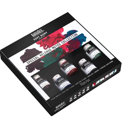 Набор акриловых красок Liquitex Acrylic Classic Soft Body Mutted 5 цветов в банках 59 мл купить в художественном магазине ArtCraft.Space с доставкой по РФ и СНГ