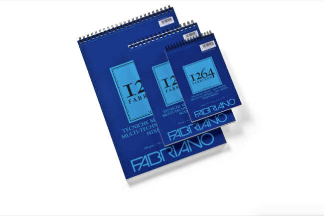 Альбом для смешанных техник 1264 MIX MEDIA 300г/м.кв 21х29,7 30л спираль по короткой стороне