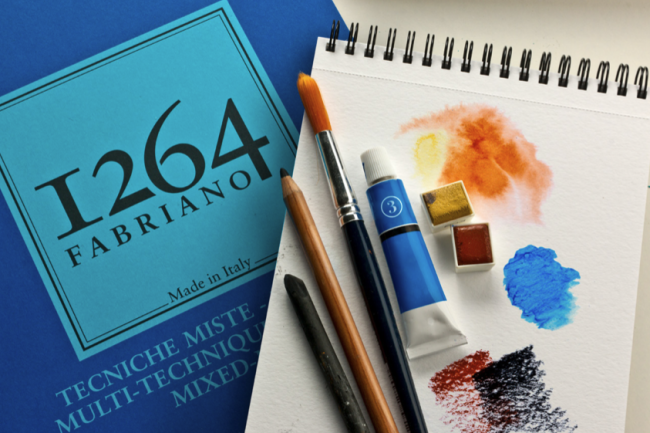 Альбом для смешанных техник 1264 MIX MEDIA 300г/м.кв 21х29,7 30л спираль по короткой стороне