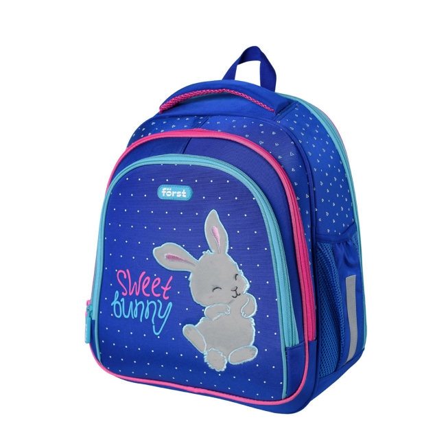 Ранец Forst F-BASE "Sweet bunny" 36*29*17см, 3 отделения, 2 кармана, анатомическая спинка