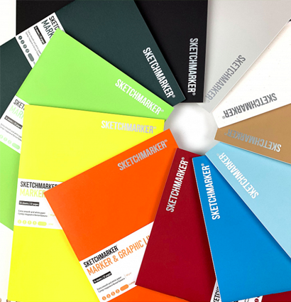 Скетчбук Sketchmarker Marker & Graphic Line универсальный тёмно-зелёный с мягкой обложкой 17х25 см / 16 листов / 180 гм купить в магазине ArtCraft.Space с доставкой