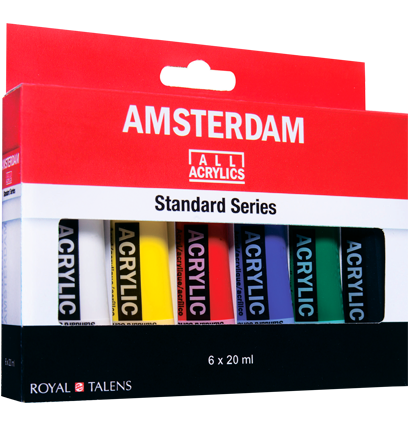 Набор акриловых красок Amsterdam Standard Series 6 цветов в тубах 20 мл купить в художественном магазине ArtCraft.Space с доставкой по РФ и СНГ