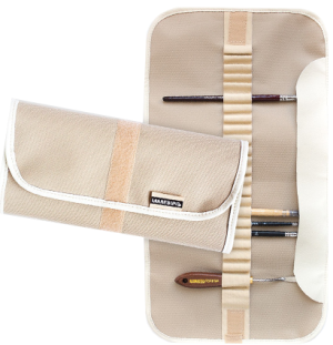 Скрутка для хранения кистей Малевичъ, 26х48 см, бежевая