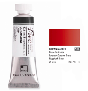 Краска акварельная SH PWC туба 15мл №514 (C) коричневый марена,